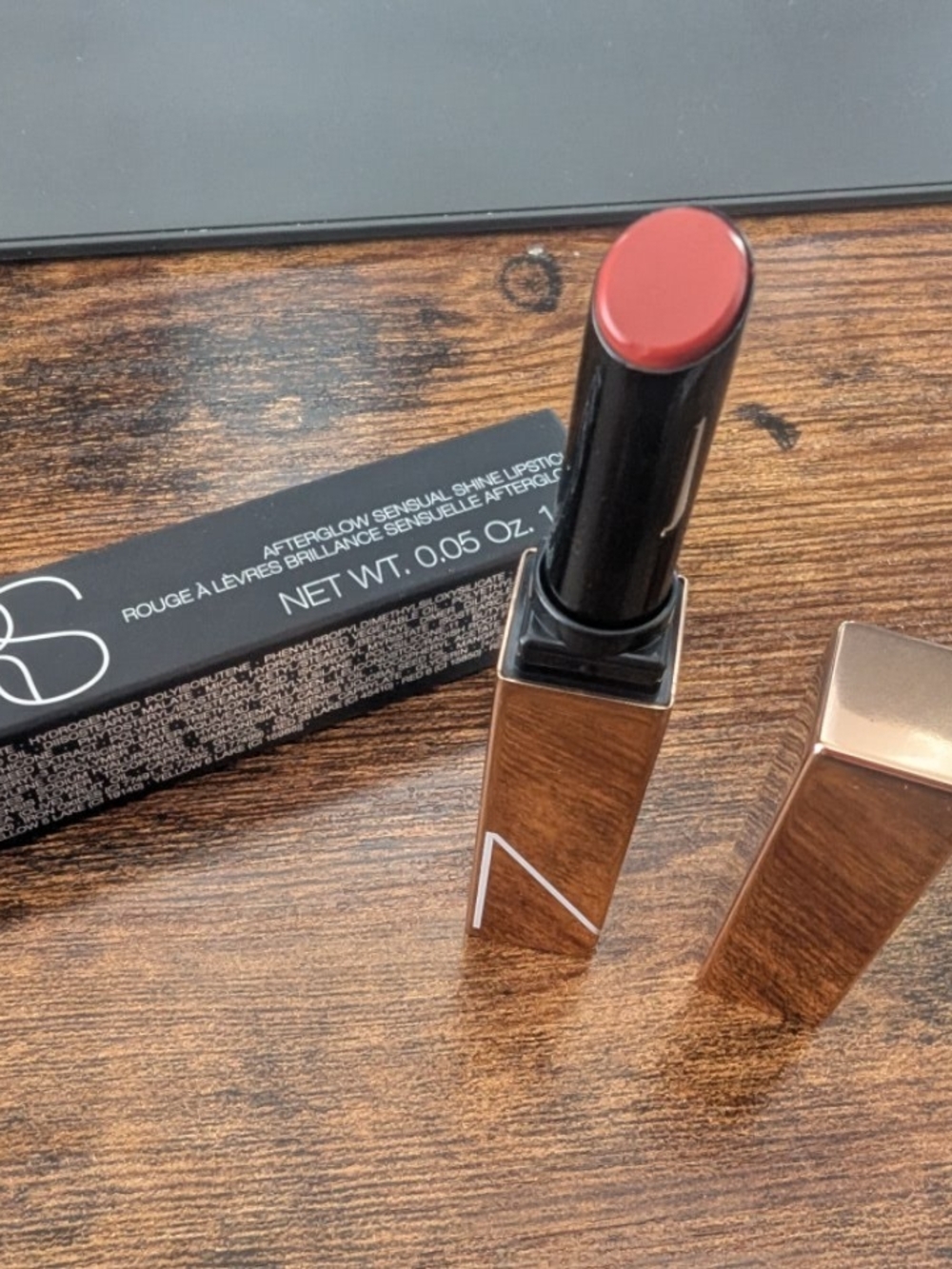 NARS Afterglow Sensual Shine Lipstick - High Gear 218 (Burnt Coral) NEW